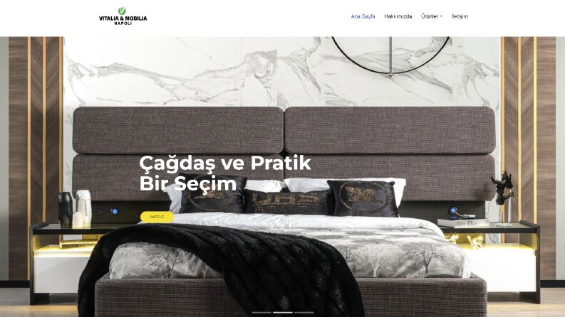 Vitalia Mobilia Napoli Web Sitesi Tasarımı