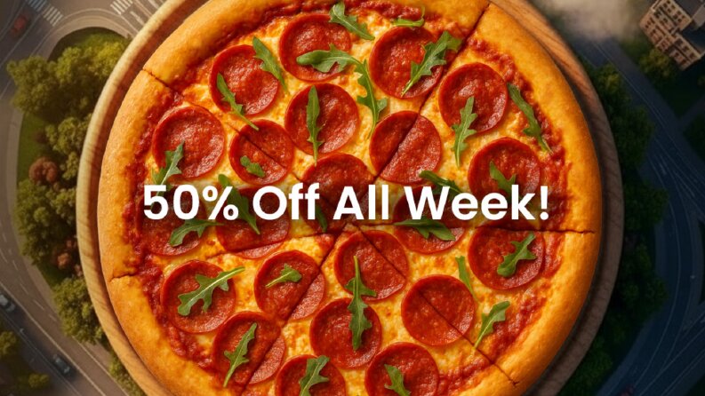 Superior Pizza- %50 İndirim Instagram Postu