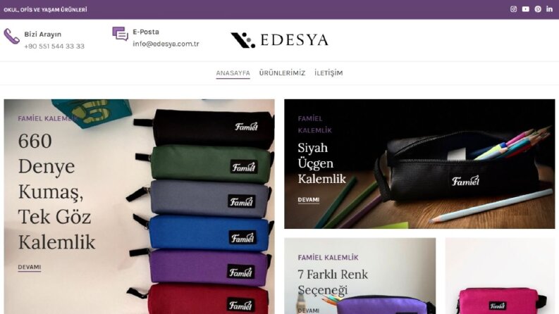 Edesya – WordPress Kurumsal & Ürün Tanıtım Web Sitesi