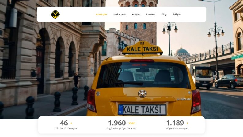 Kale Taksi Web Sitesi