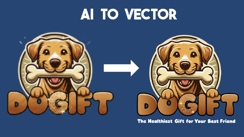 AI logo ve ambalaj vektörel çizimi