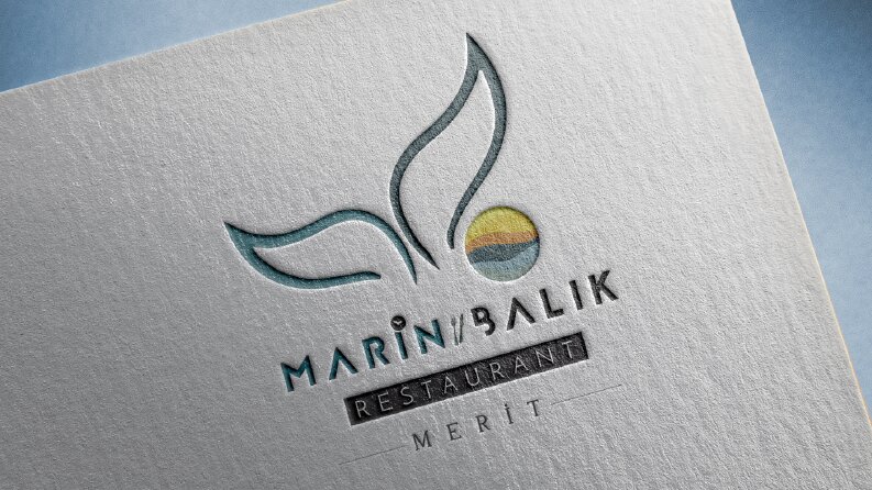 Marin Balık Restaurant Logo ve Menü Çalışması