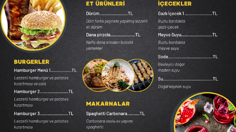 Üçe katlanır broşür tasarımı