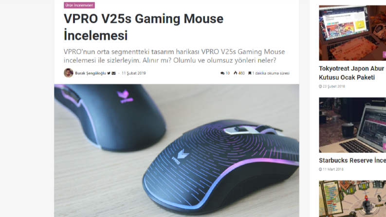 VPRO V25s İncelemesi (Rapoo)