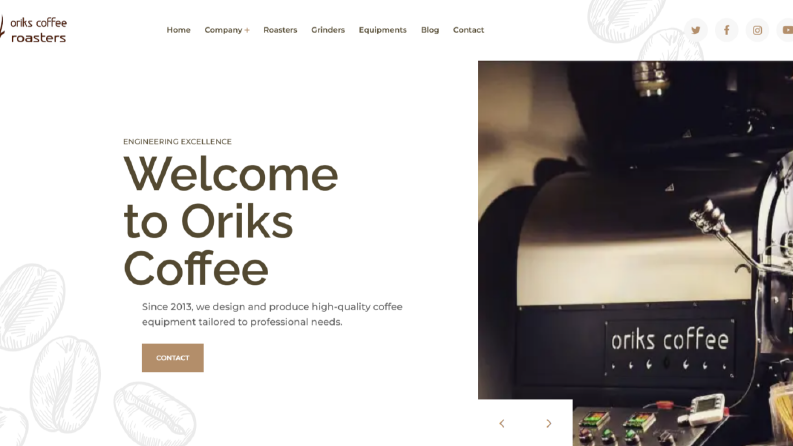 Oriks Coffee Roasters - Kurumsal Web Site