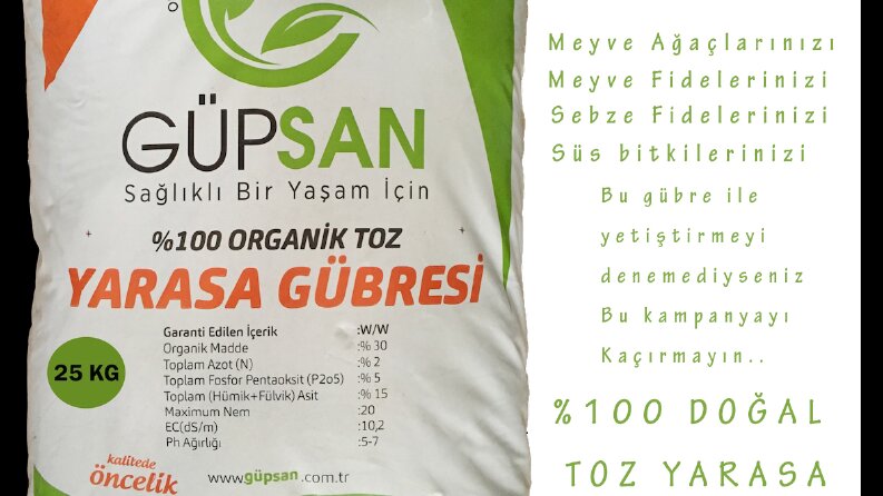 Güpsan Toz Yarasa Gübresi ürün tanıtım