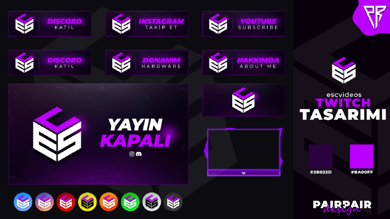 ESCvideos - Twitch Tasarımı