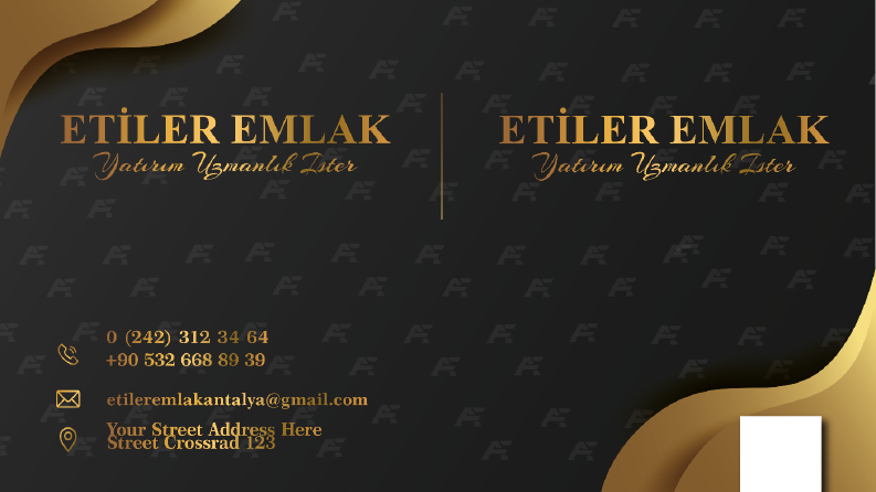 Etiler Emlak Kartvizit Tasarımı