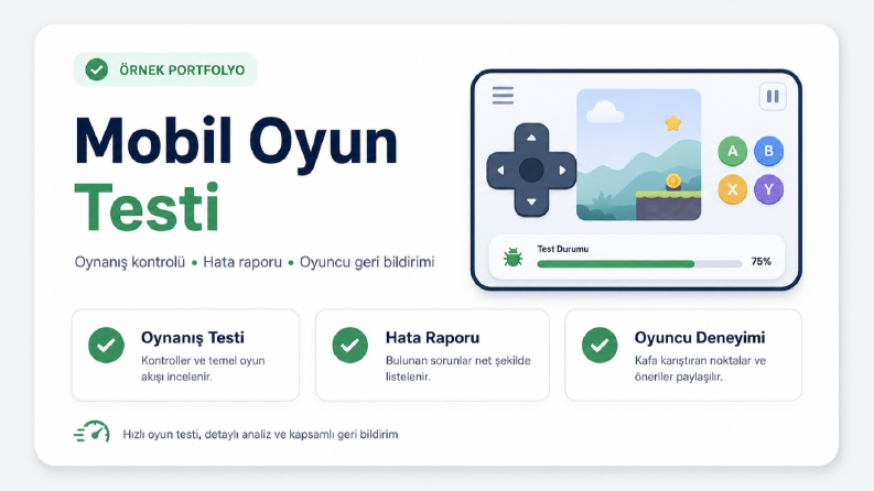 Örnek Mobil Oyun Testi ve Oyuncu Deneyimi Raporu