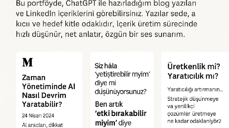 Yapay Zekâ Destekli Profesyonel Metin Yazarlığı