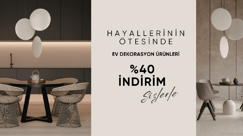 Modern Ev Dekorasyon Ürünleri Reklam Bannerı