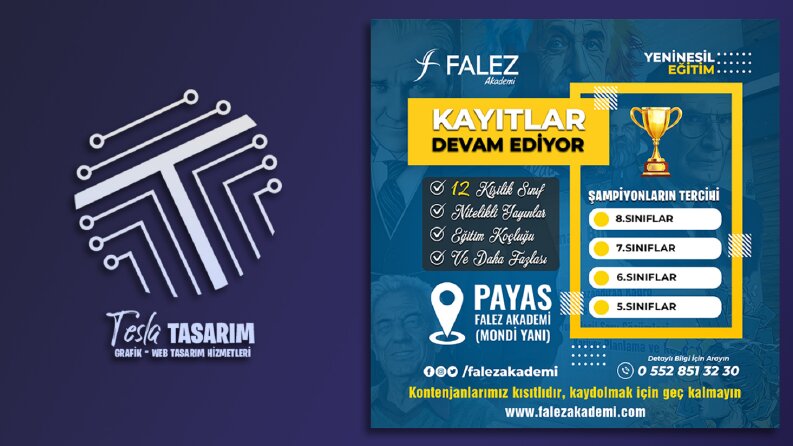 Okul ve Dershaneler için Sosyal Medya Tasarımları