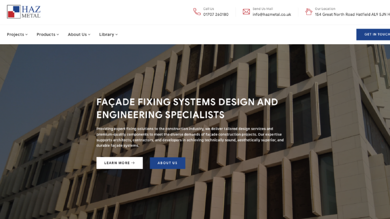 Haz Metal UK - Kurumsal Web Sitesi