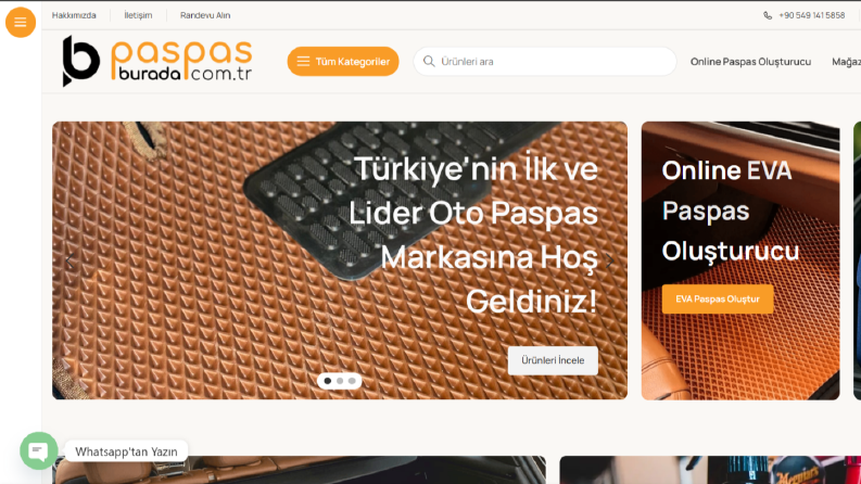 PaspasBurada E-Ticaret Altyapısı