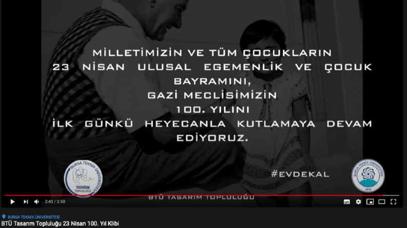 Bursa Teknik Üniversitesi Tasarım Topluluğu Video Montaj