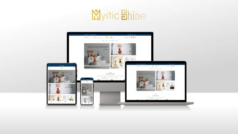 Mystic Shine Design E-ticaret sitesi Tasarımı