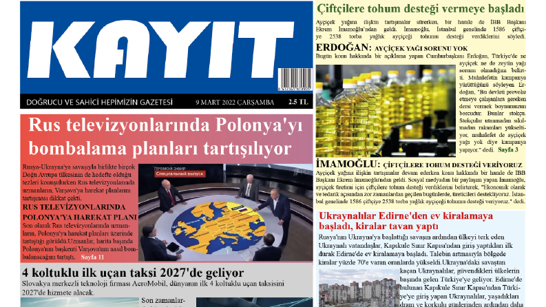 Gazete İlk Sayfası Tasarımı