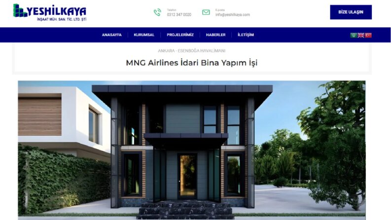 Modern Kurumsal Web Sitesi - YESHİLKAYA