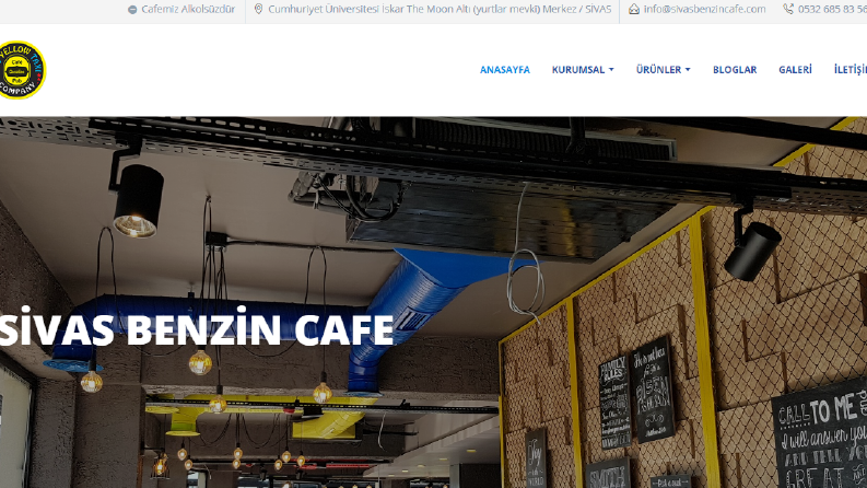 Cafe & Restaurant web sitesi