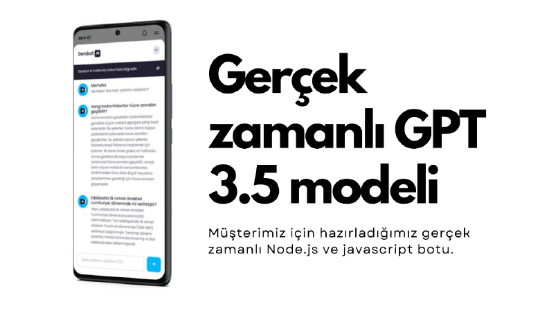 Chat GPT 3.5 özel realtime bot