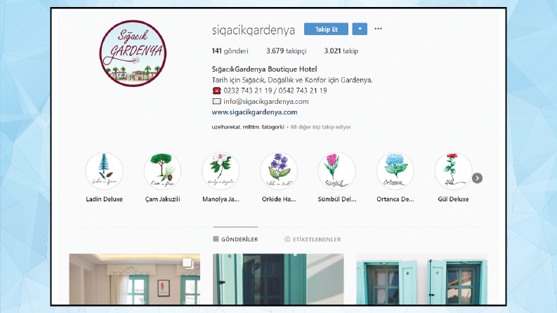 Sosyal Medya - Sığacık Gardenya
