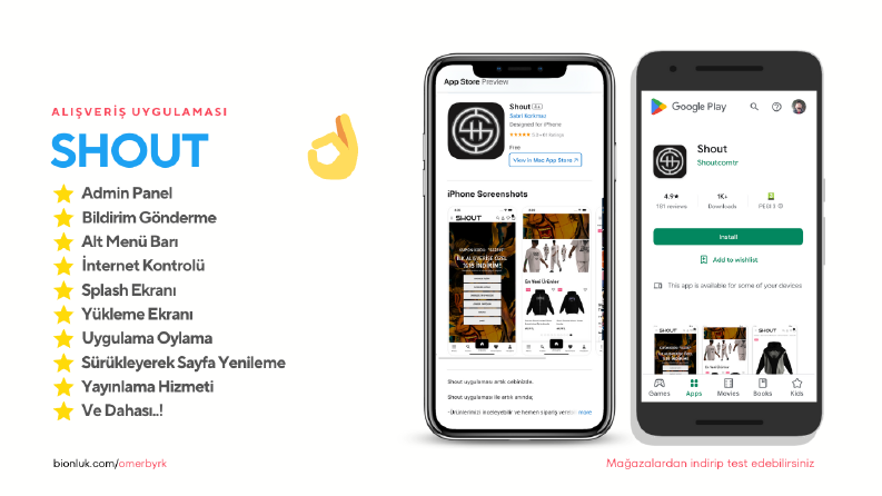 SHOUT - Alışveriş Uygulaması