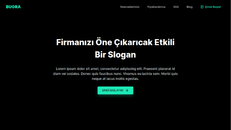 Modern Web Design - Şablon