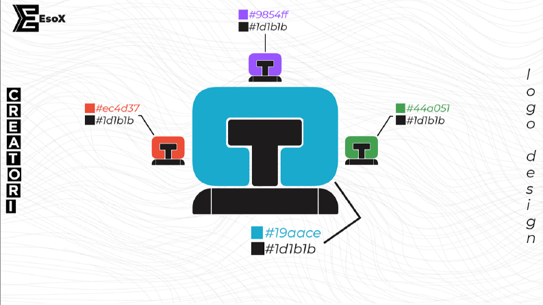 3 Farklı Logo tasarımı (Nujen Terzi, Zalem ve Creatori)