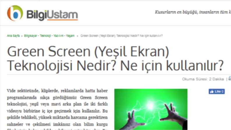 Green Screen Teknolojisi Nedir?