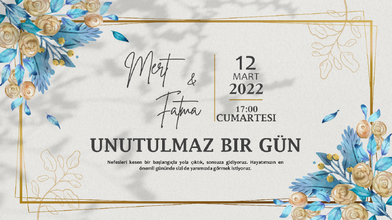 Düğün Davetiyesi