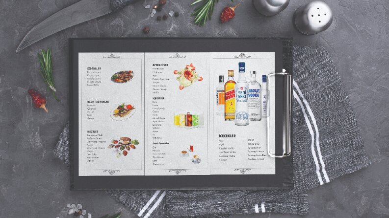 Restoran Menü Tasarımı
