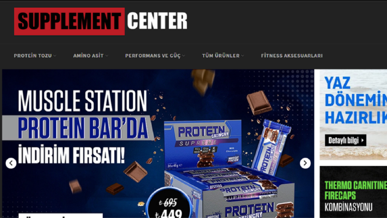 Supplement Center Logo ve Web Tasarımı