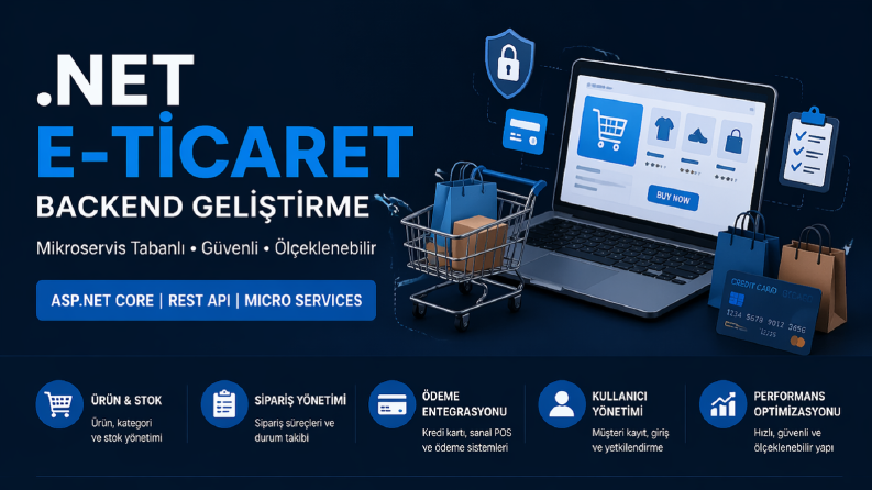 .NET Mikroservis Tabanlı E-Ticaret Backend ve Ödeme Entegras