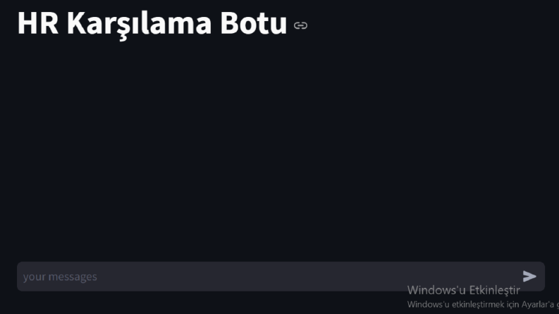 İNSAN KAYNAKLARI CHATBOT