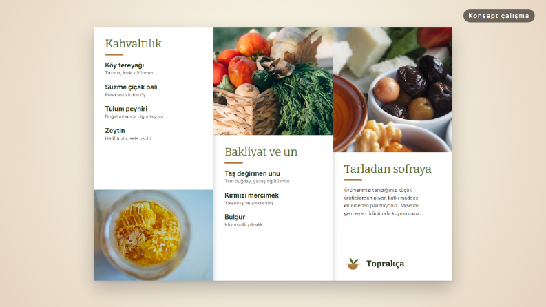 Konsept: Toprakça — Ürün Broşürü