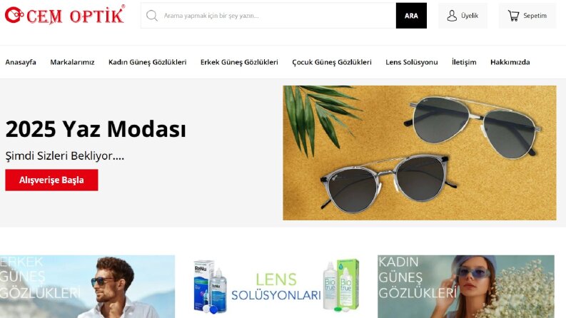 Cemoptik.com Eticaret Sitesi