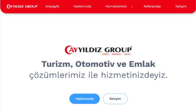 Ayyıldız Group Turizm Otomotiv Emlak Websitesi