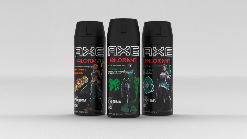Axe/Valorant Deodorant Packaging Design and 3D Modeling