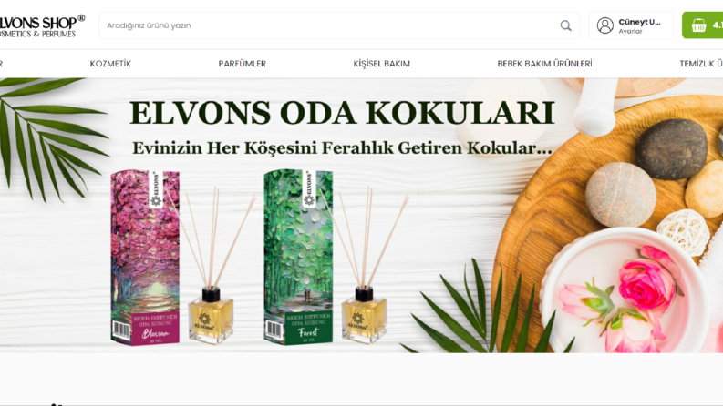 YENİ Elvons.com E-ticaret sitesi