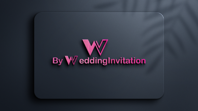 ByWeddingInvitation için hazırladığım logo.