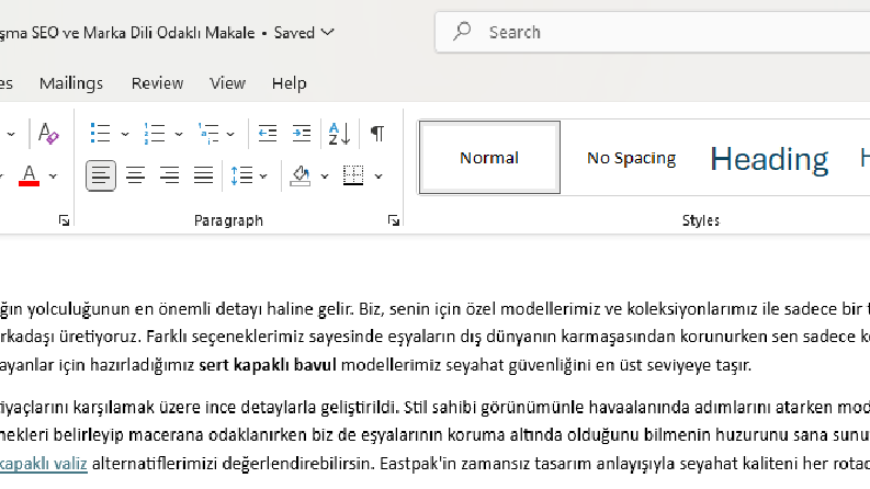 Sert Kapaklı Valizler