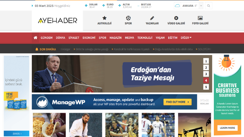 Ayenews Haber Teması