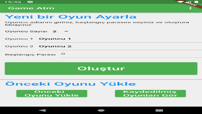 Game Atm - Masa Oyunları İçin Kasa Uygulaması