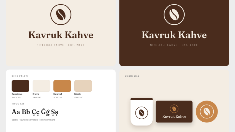 Kavruk Kahve Logo Tasarımı