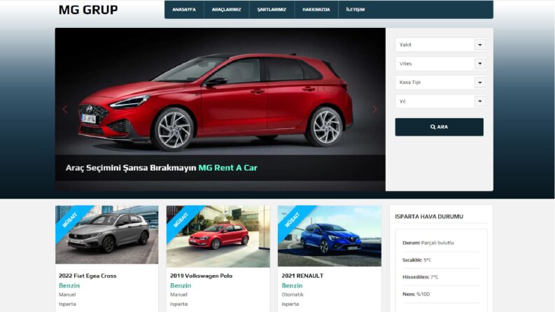 Rent A Car Sitesi