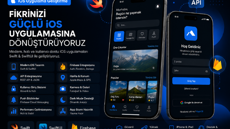 iOS Mobil Uygulama – SwiftUI Konsept Projesi
