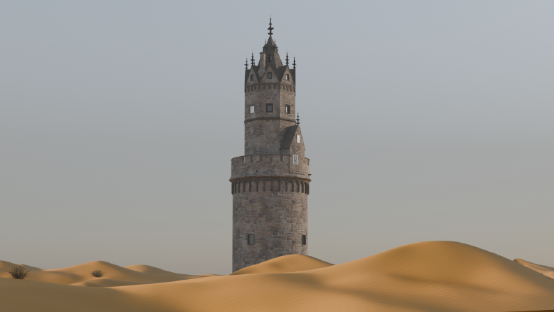 Çöl Ortasındaki Runder Turm