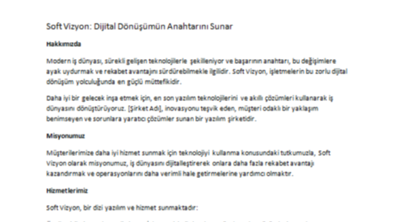 Her türde yazı, makale, tanıtım içerikleri