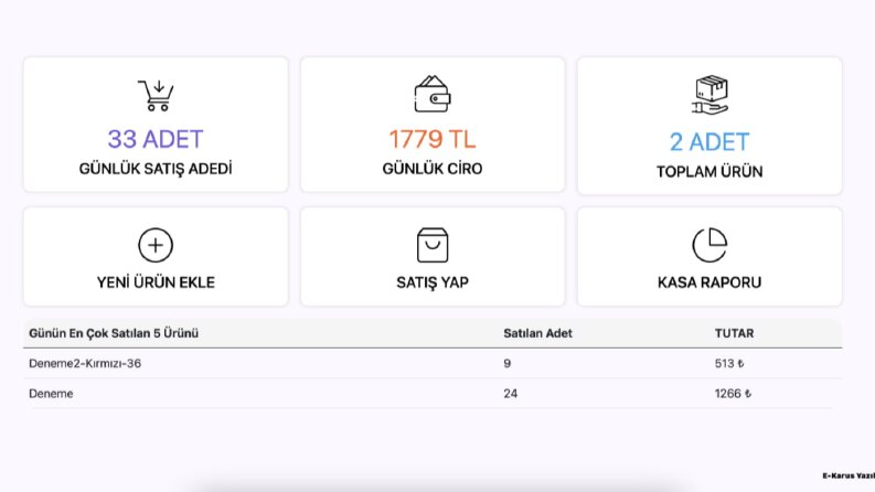Stok Takip ve Ön Muhasebe Programı