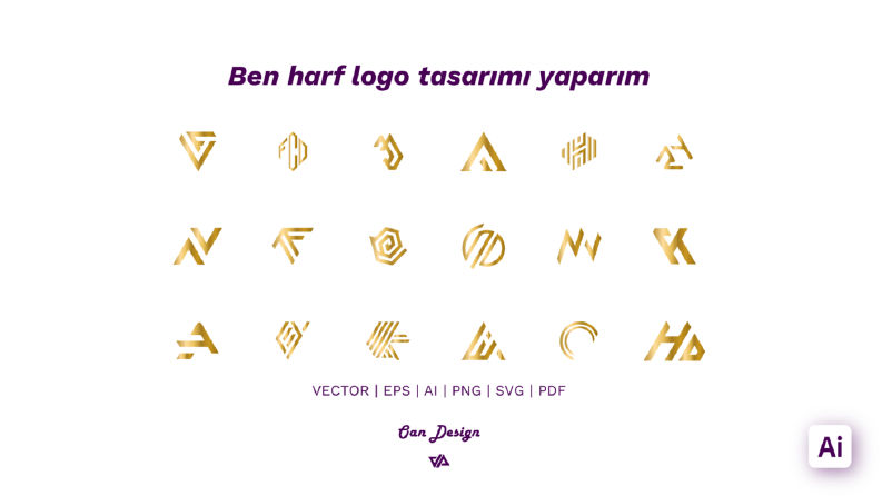 Harf logo tasarımı